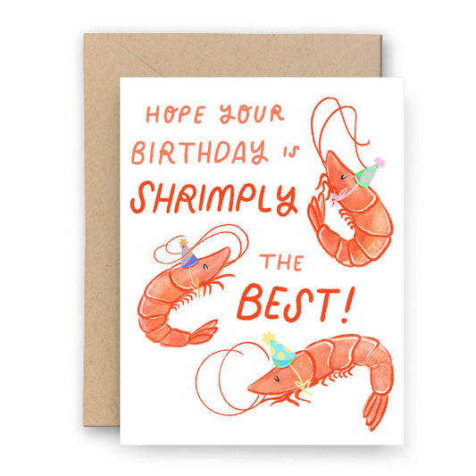 Shrimply the Best Birthday Card