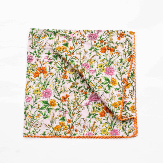 Clara Floral Cotton Scarf