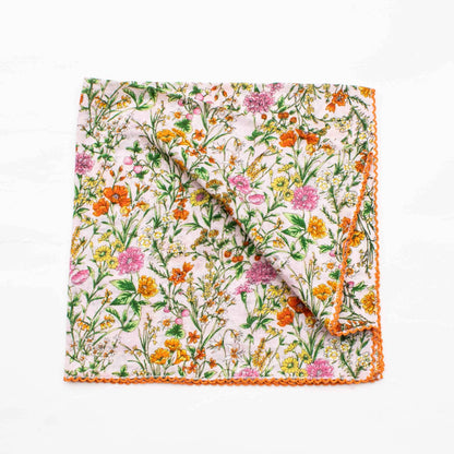 Clara Floral Cotton Scarf