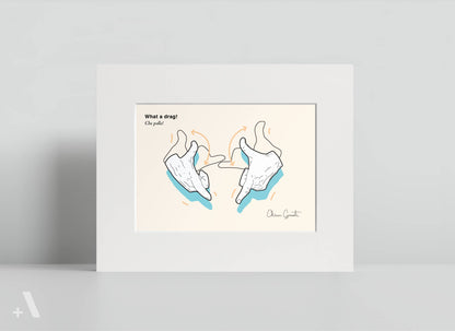 Italian Hand Gestures Illustrated Art Print
