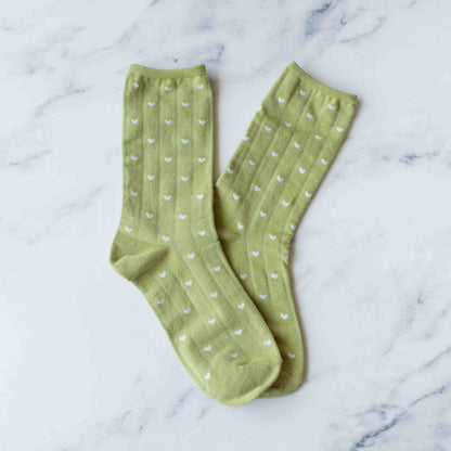Women's Heart Crew Socks