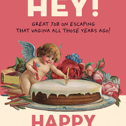 Escaped Birthday Card