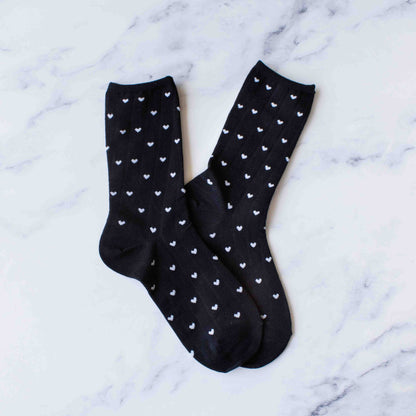 Women's Heart Crew Socks