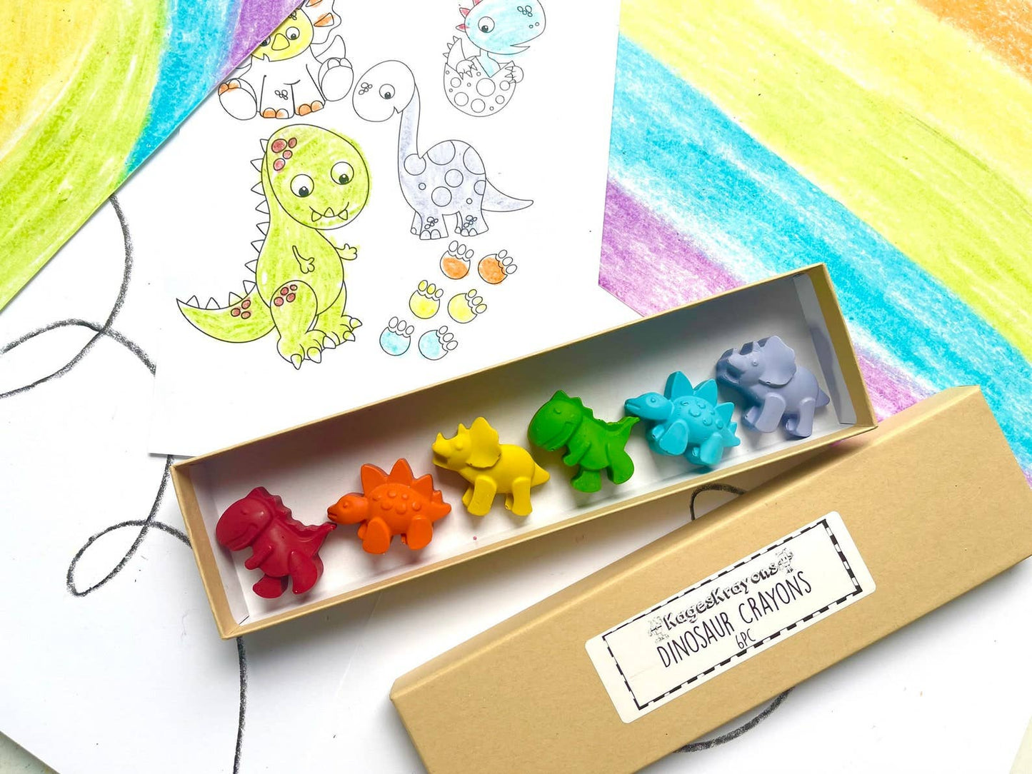 Dinosaur Crayon Box Set