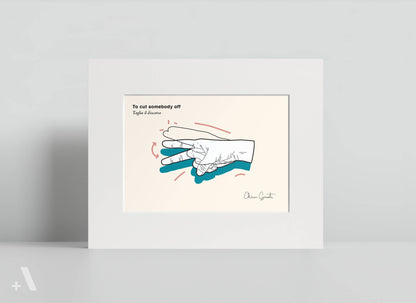 Italian Hand Gestures Illustrated Art Print