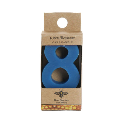 Beeswax Number Birthday Cake Candles