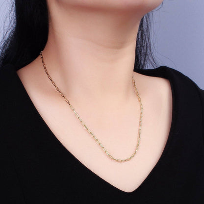 Paperclip Layering Chain Necklace