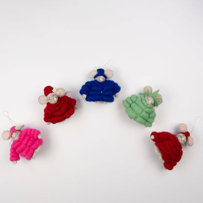 Puffer Coat Statue of Liberty Mouse Ornament