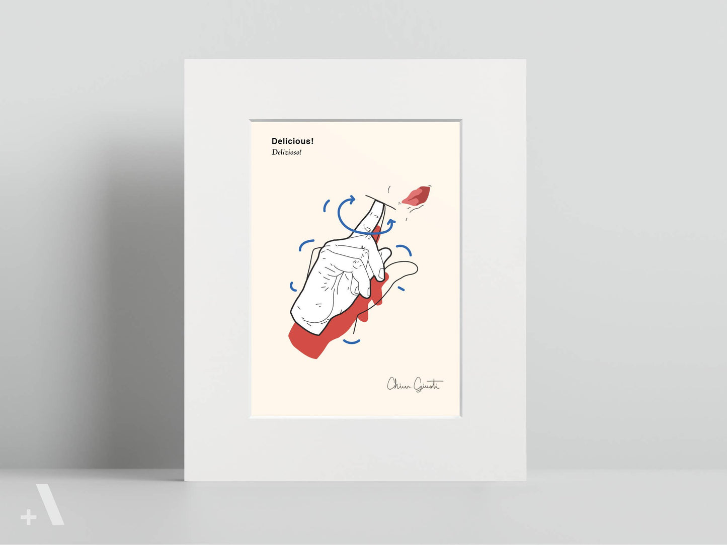 Italian Hand Gestures Illustrated Art Print