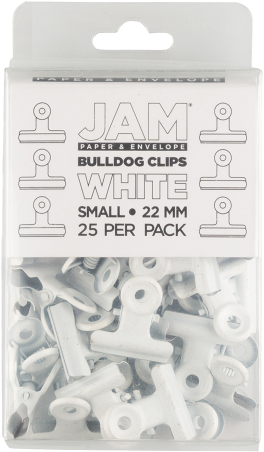 White Metal Bulldog Clip
