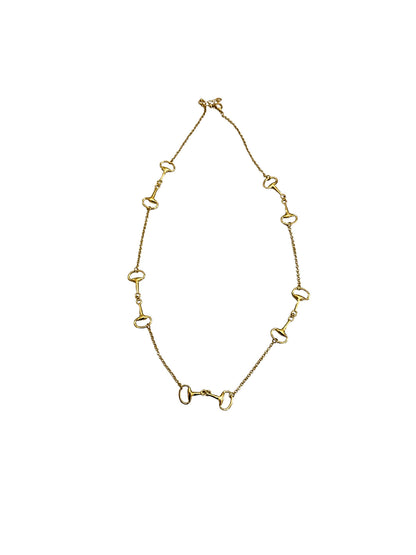 The Snaffle Equestrian Bit Long Chain Necklace