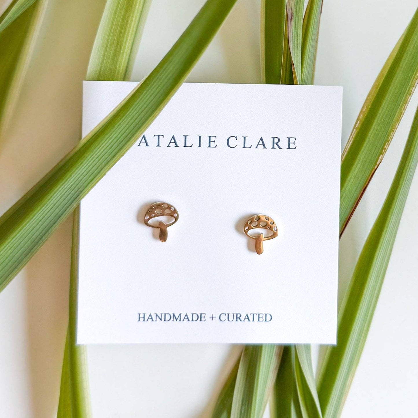 Cute Cartoon Mushroom Stud Earrings