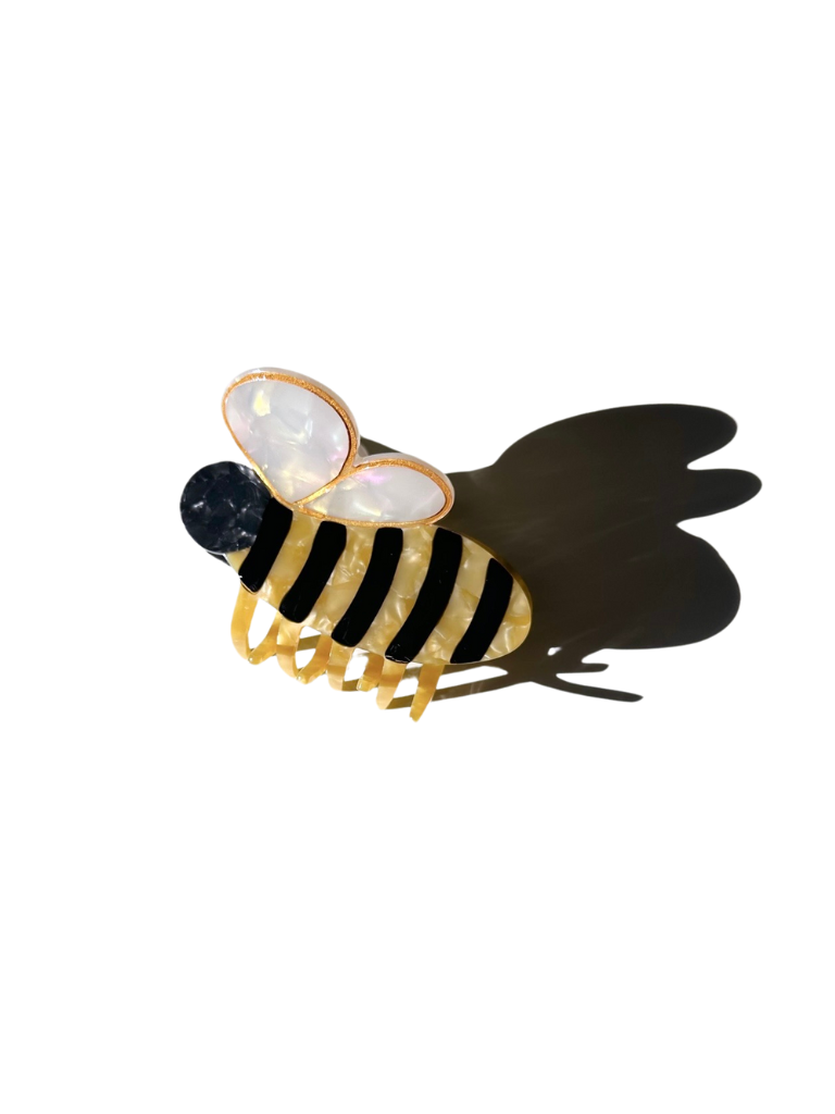 Hand-painted Bee Claw Hair Clip