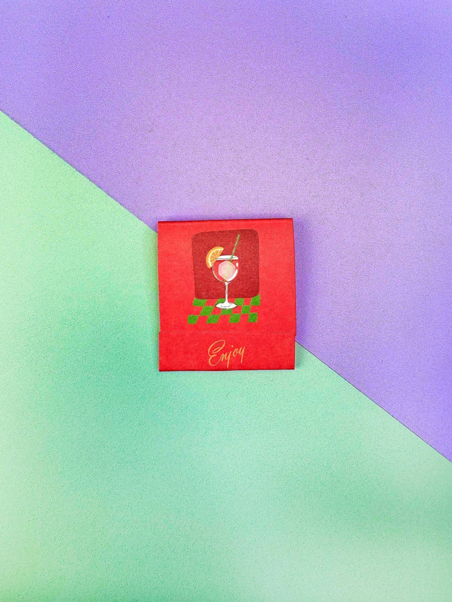 Cocktail Recipe Matches with Custom Colored Tips