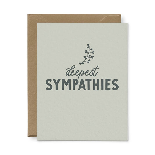 Deepest Sympathies Sprig Sympathy Greeting Card