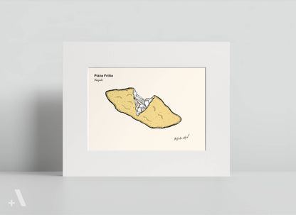 Pizzas of Italy Illustrated Art Print