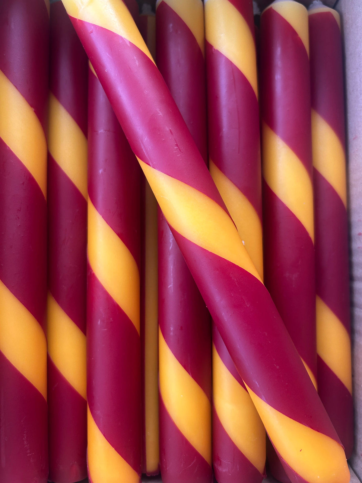 Twist Stripe Taper Candles
