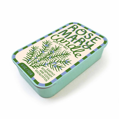 Rosemary Eucalyptus Soy Candle in Sardine Tin