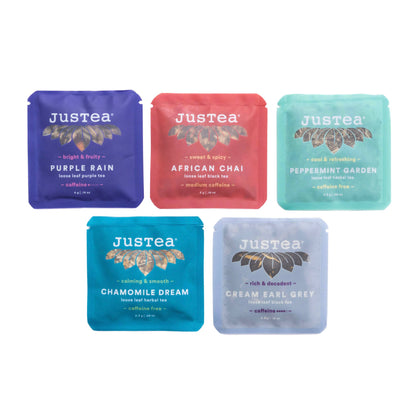 JusTea Loose Leaf Tea Sampler Pack