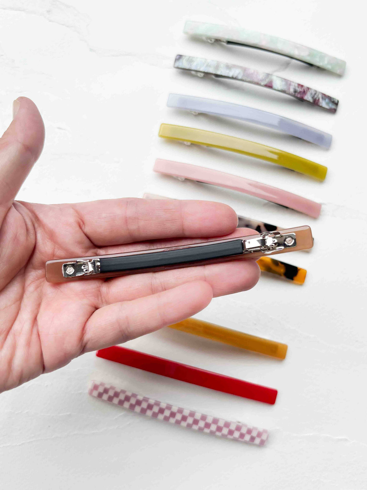 Cellulose Acetate French Hair Barrette Clip