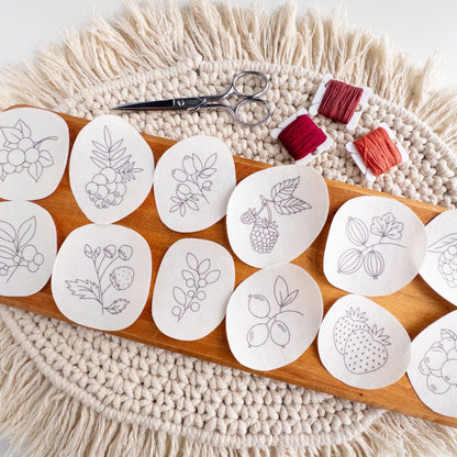 Berry Stick and Stitch Embroidery Patterns
