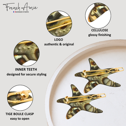 French Amie Starfish Acetate Hair Clip