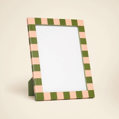 Striped Resin Desk Photo Frame, 5x7