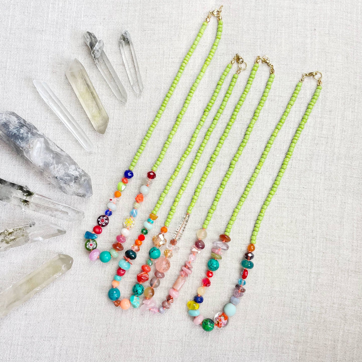 Tutti  Colorful Beaded Necklace