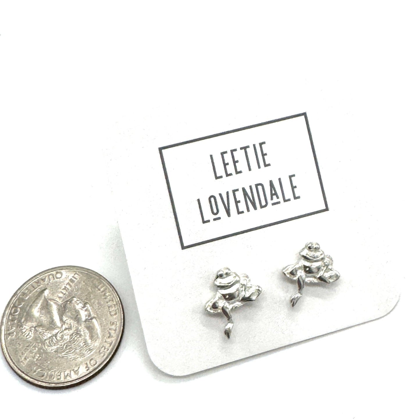 Vintage Frog Stud Earrings