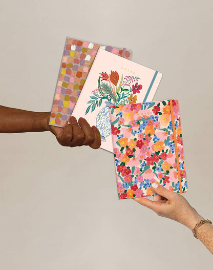 Market Flowers Foil-Stamped Lined Notebook