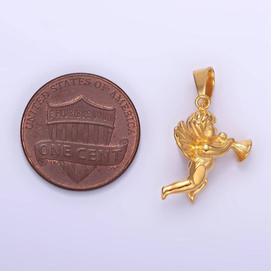 Cherub Baby Angel Necklace