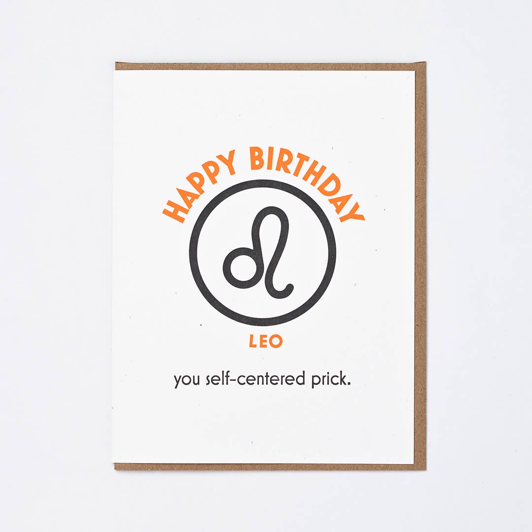 Leo Birthday Greeting Card