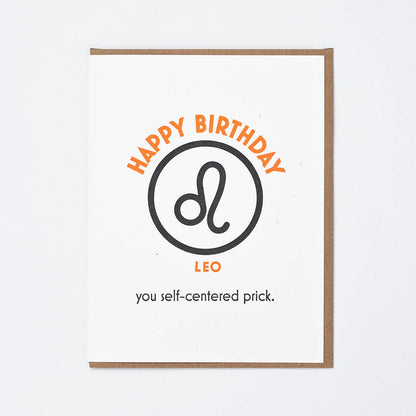 Leo Birthday Greeting Card