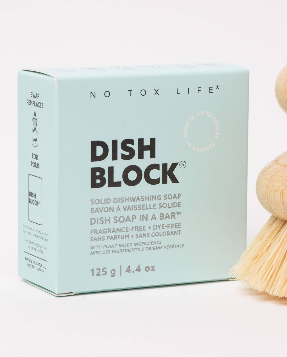 Fragrance Free Solid Dish Soap Block