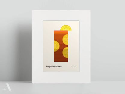 American Cocktails Illustrated Art Print
