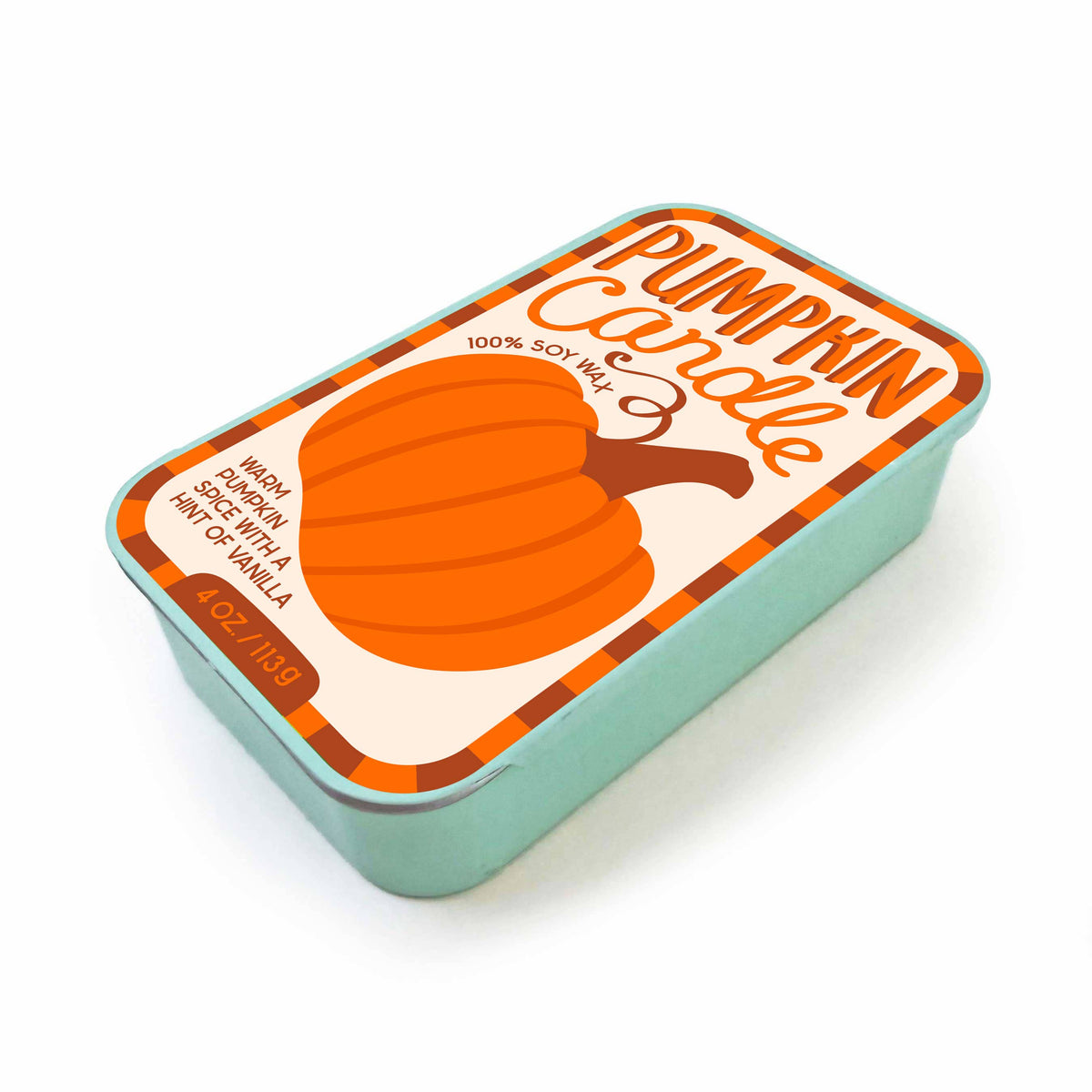 Pumpkin Spice Vanilla Soy Candle Tin