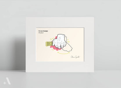 Italian Hand Gestures Illustrated Art Print