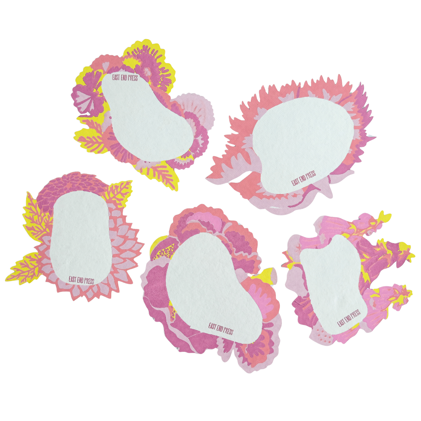 Floral Screen Printed Notecard Set