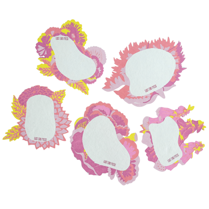 Floral Screen Printed Notecard Set