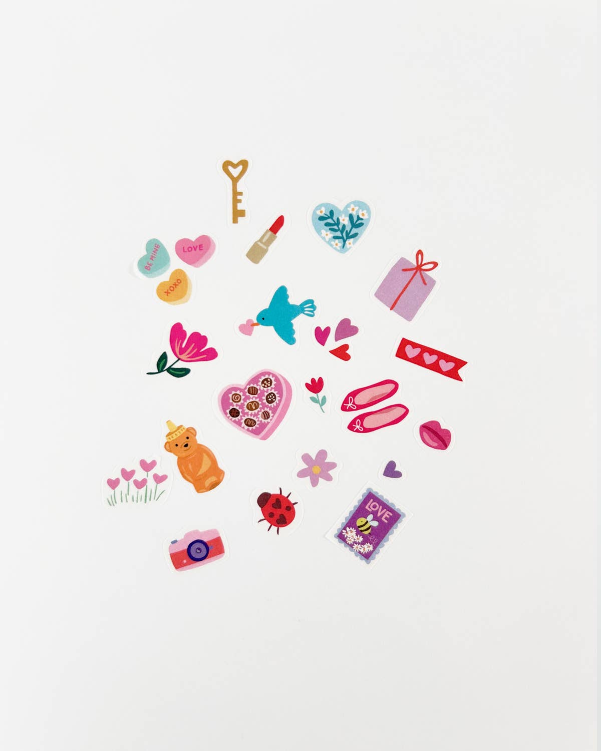 Love Jumble Washi Sticker Set, 40 Stickers