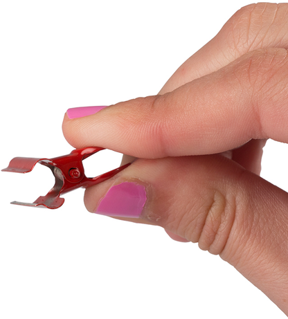 Red Metal Bulldog Clips, 25 Pack