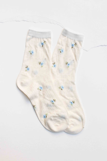 Mini Floral Cotton Socks