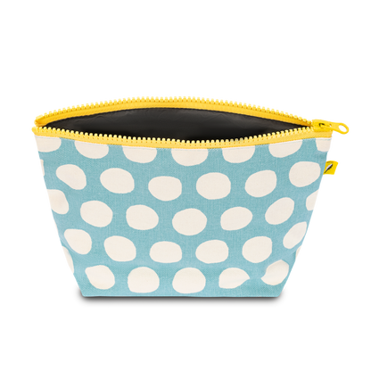 Mid Zip Bag :  Dot Blue