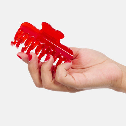 Jojo Hair Claw in Small Candy Red