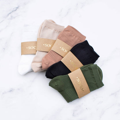 Lightweight Solid Socks