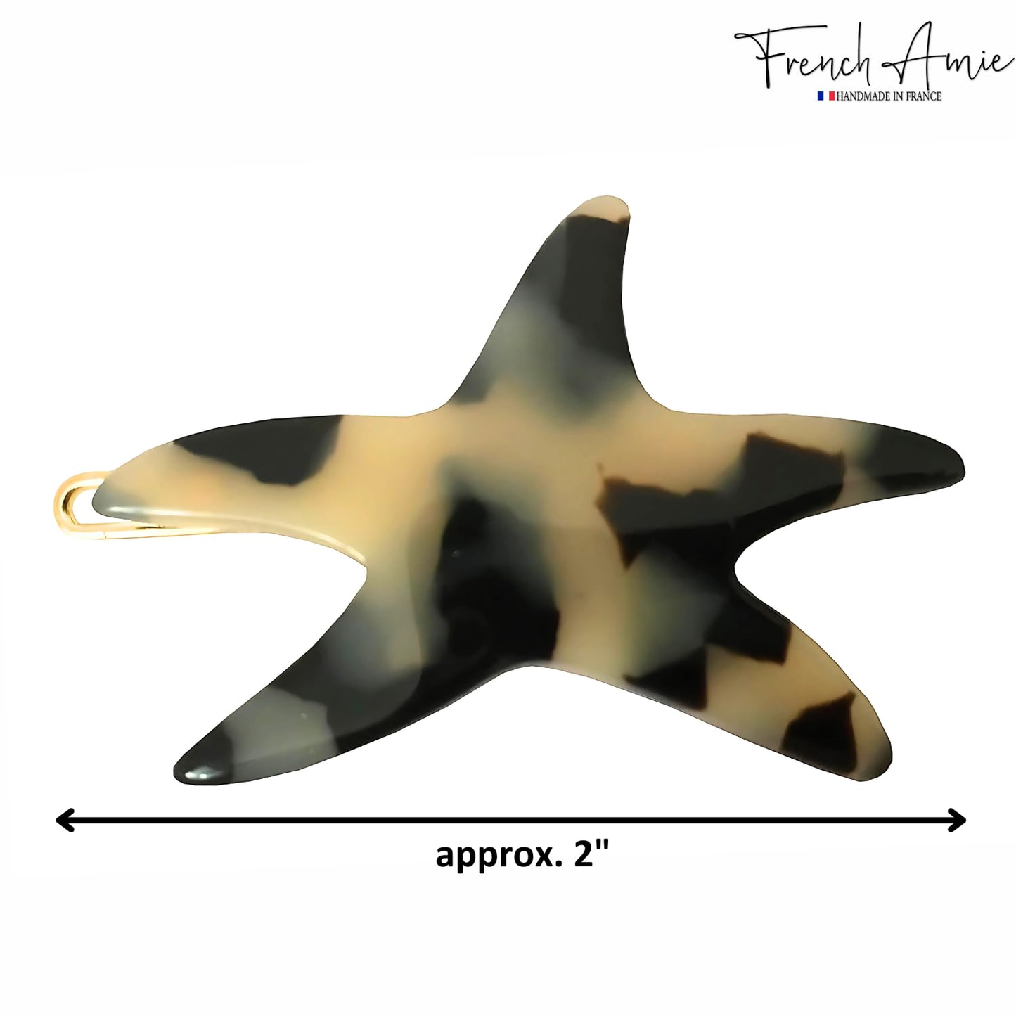 French Amie Starfish Acetate Hair Clip