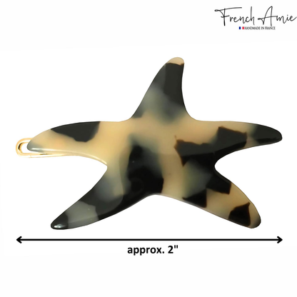 French Amie Starfish Acetate Hair Clip