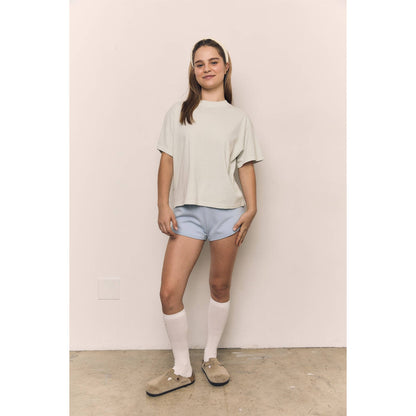 Mineral Washed Relaxed Cotton Tee