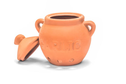 Ceramic Garlic Keeper Stoneware Garlic Storage Pot