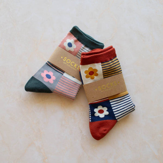 Daisy Multi Striped Socks